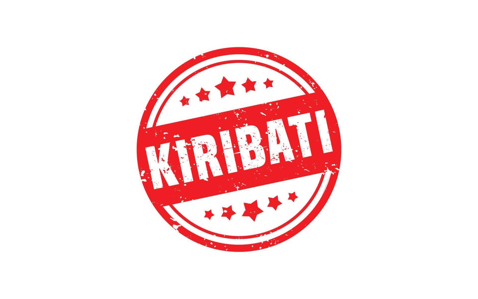 KIRIBATI stamp rubber with grunge style on white background vector