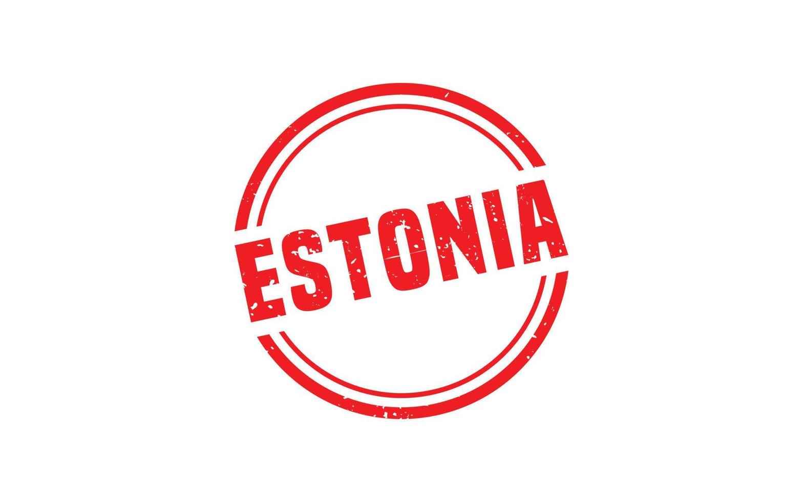 goma de sello de estonia con estilo grunge sobre fondo blanco vector