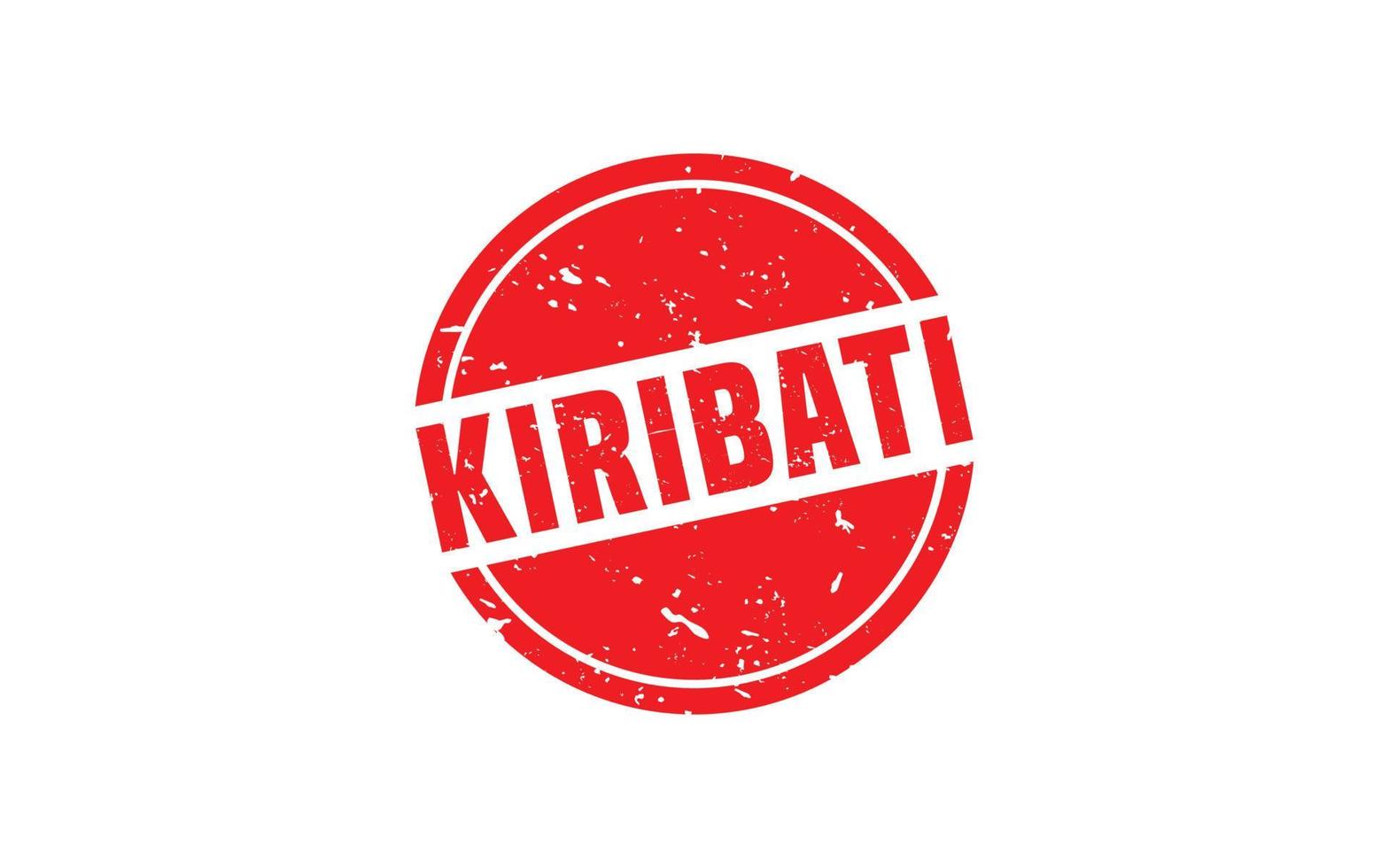 KIRIBATI stamp rubber with grunge style on white background vector
