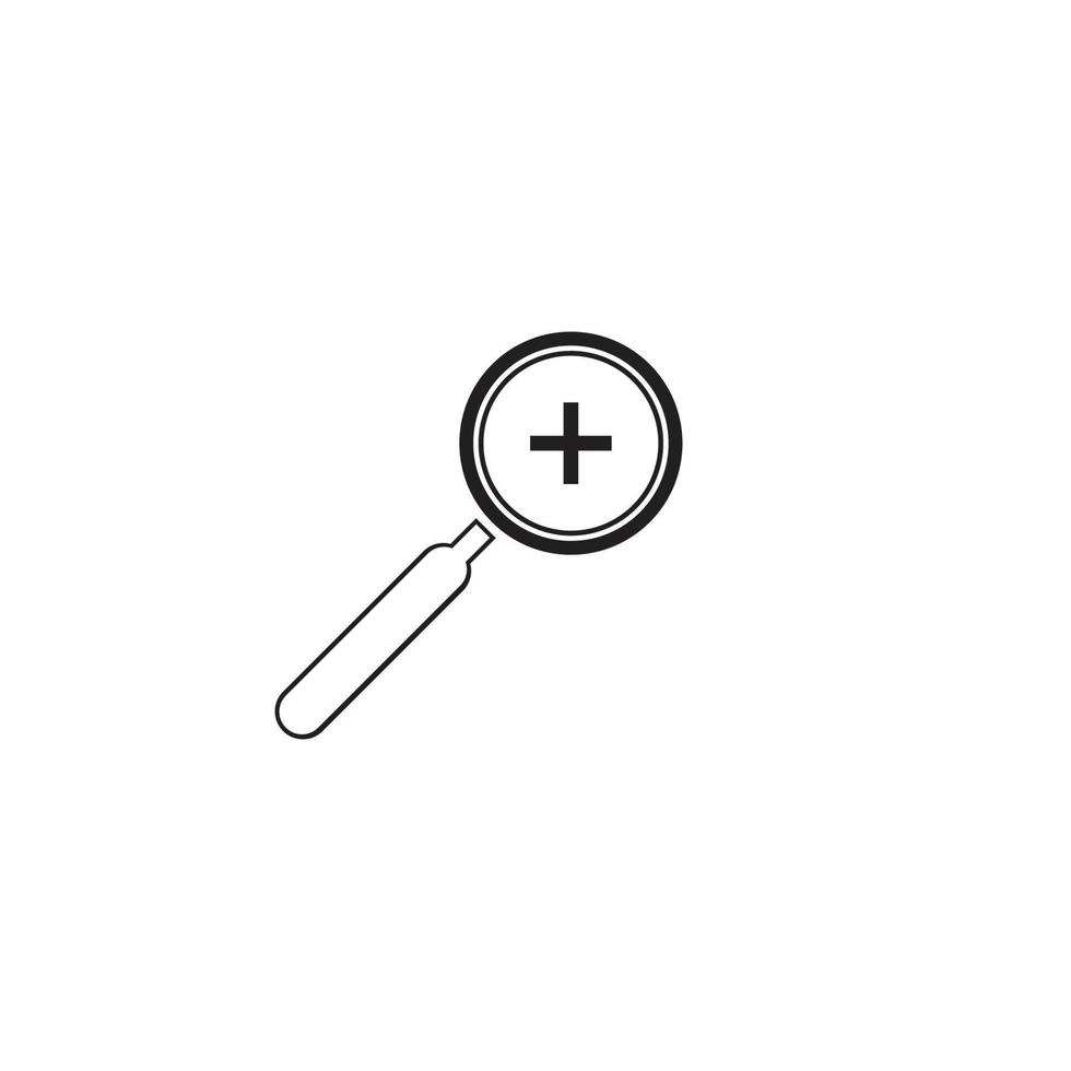 Magnifying glass icon vector illustration - vector