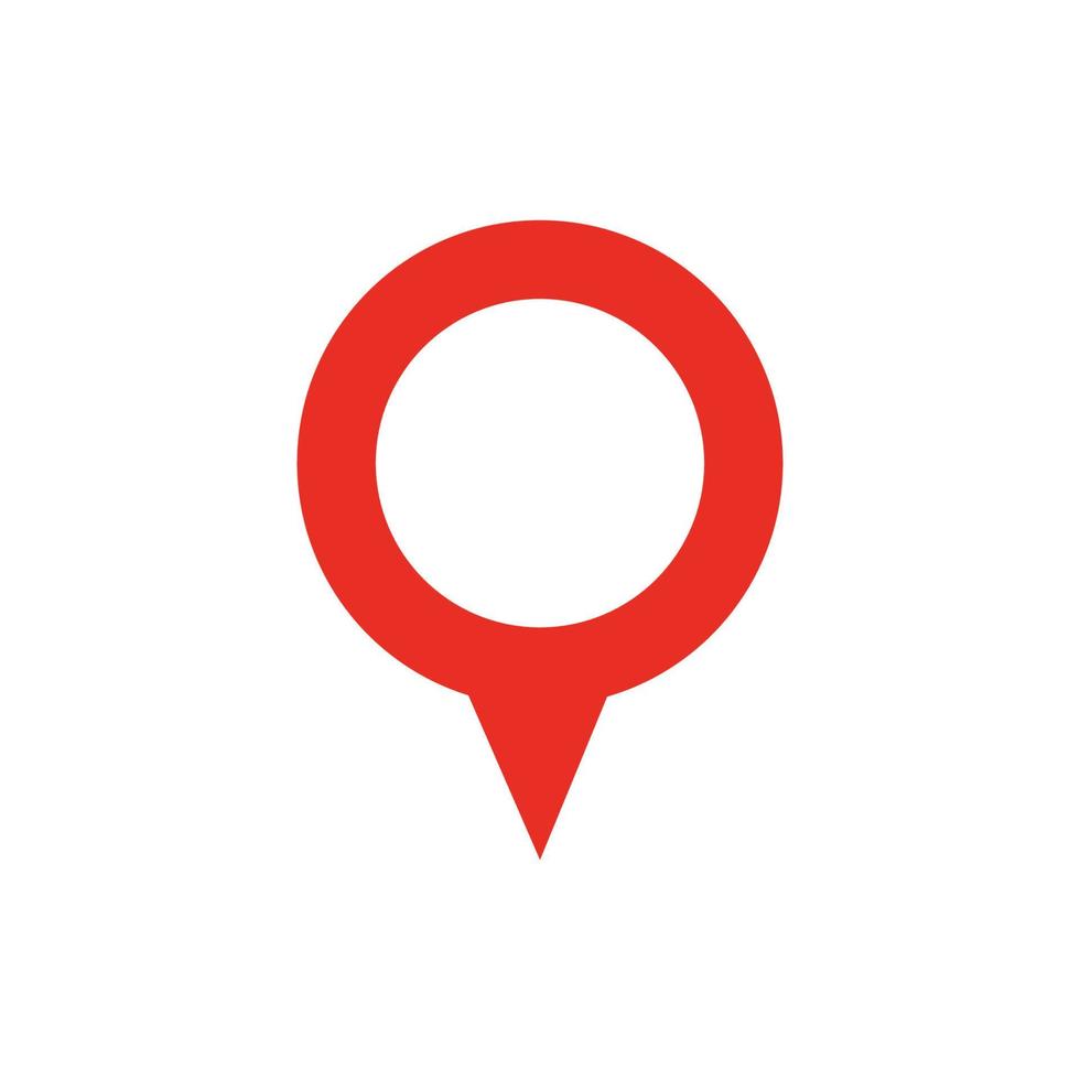 map point location pin vector icon for mapping and satellite allocation