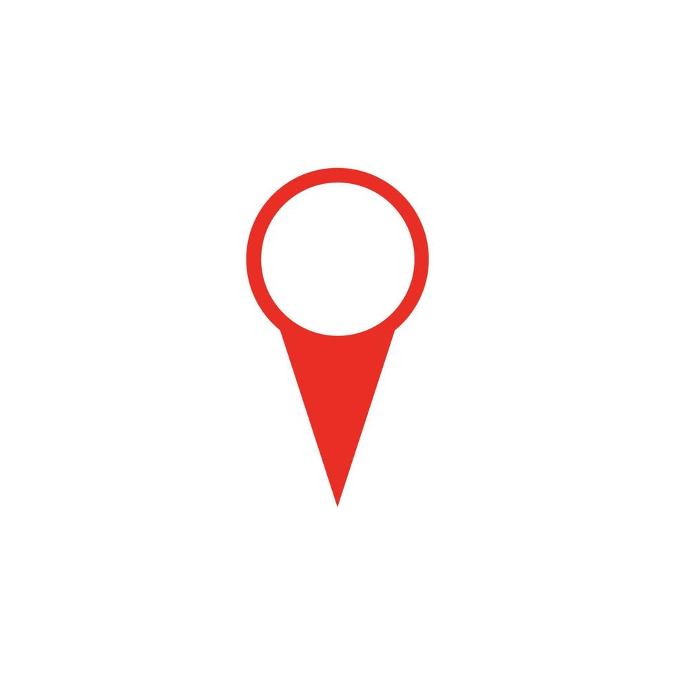 map point location pin vector icon for mapping and satellite allocation