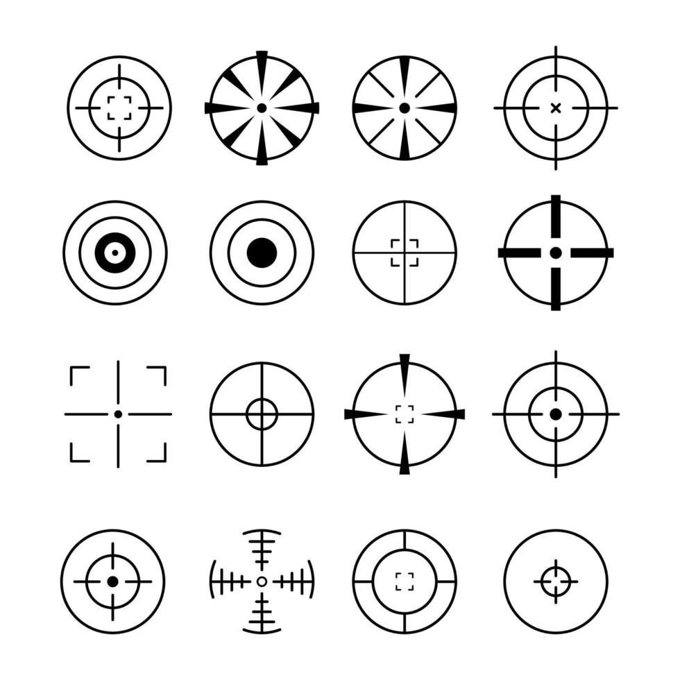 Cross Hair icon vector design templates