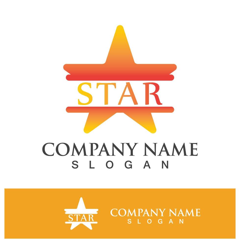 Star icon template design vector