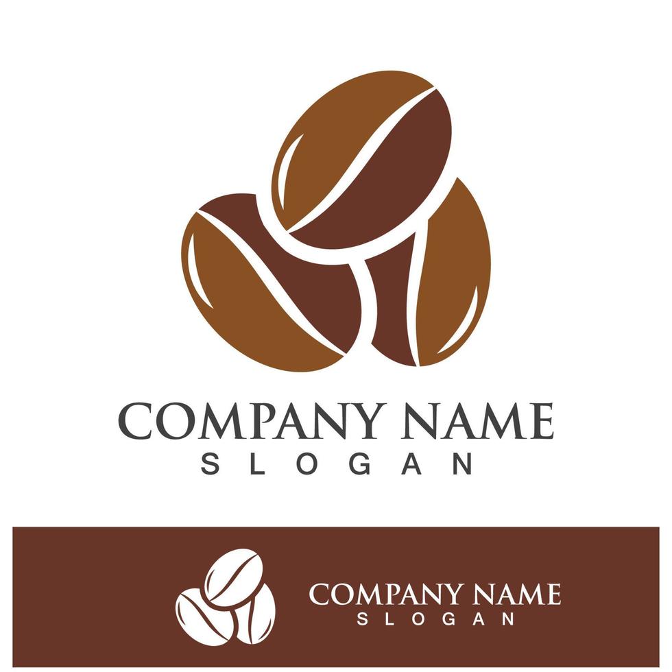 coffee bean icon vector