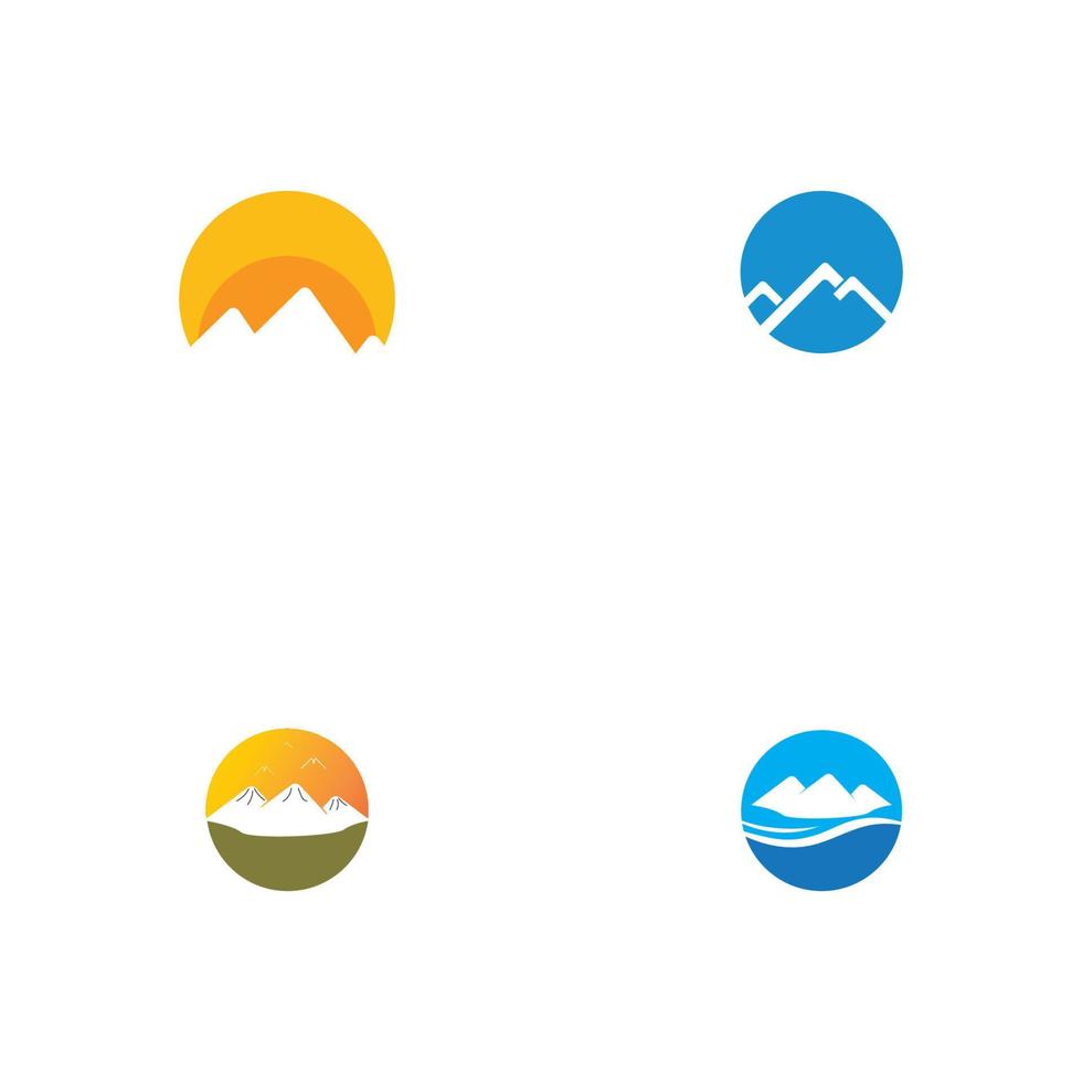 Mountain logo icon design vector