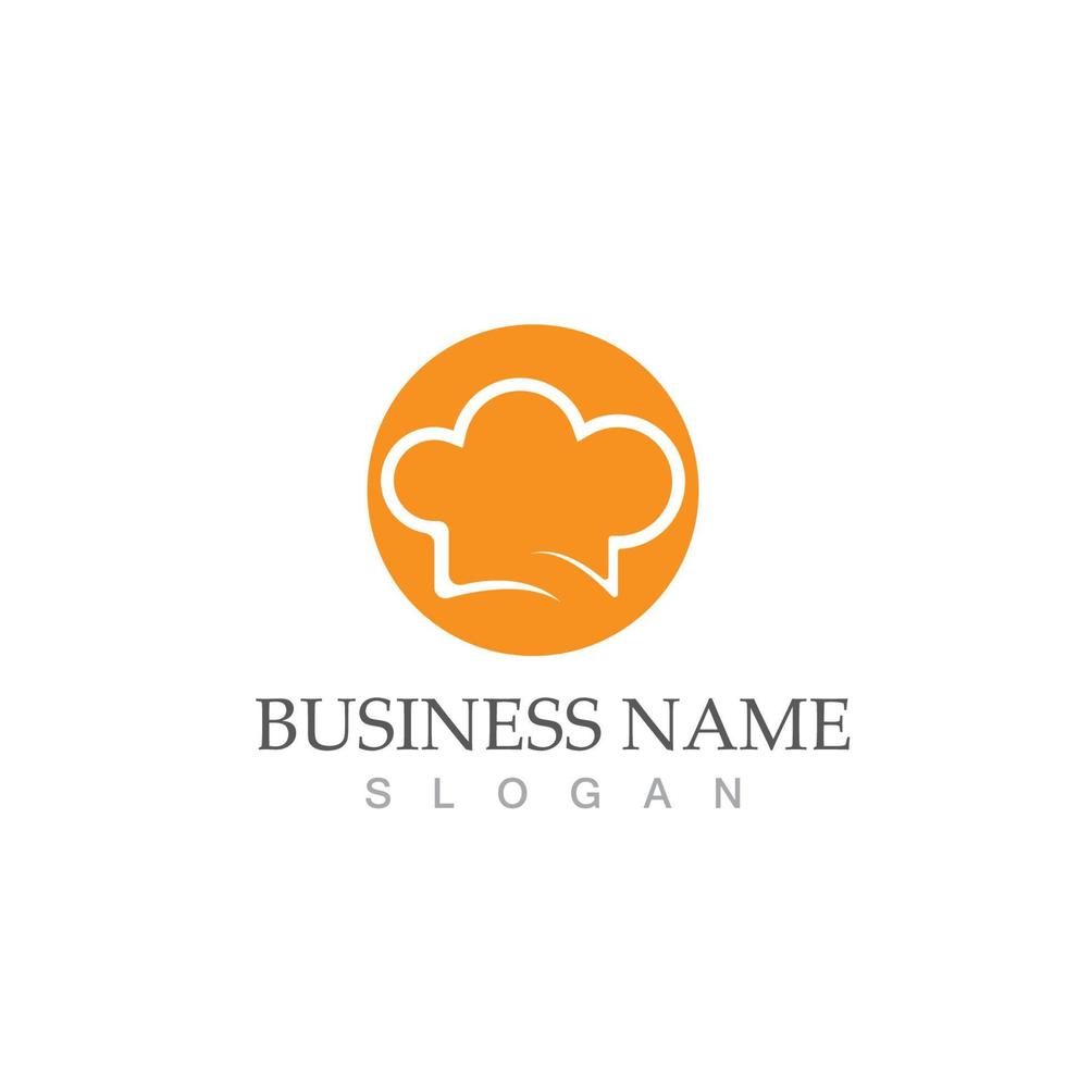 Head chef logo icon design template vector