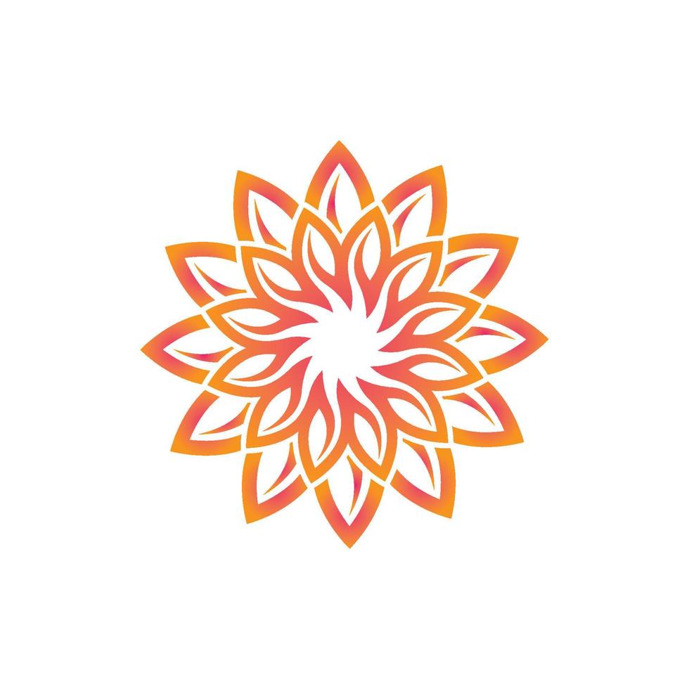 Flower vector icon design