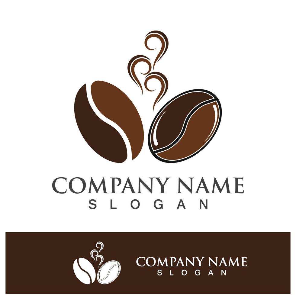 coffee bean icon vector