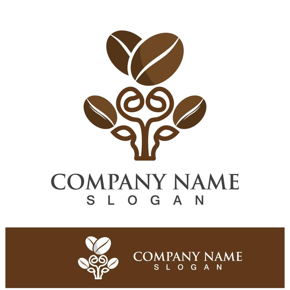 coffee bean icon vector