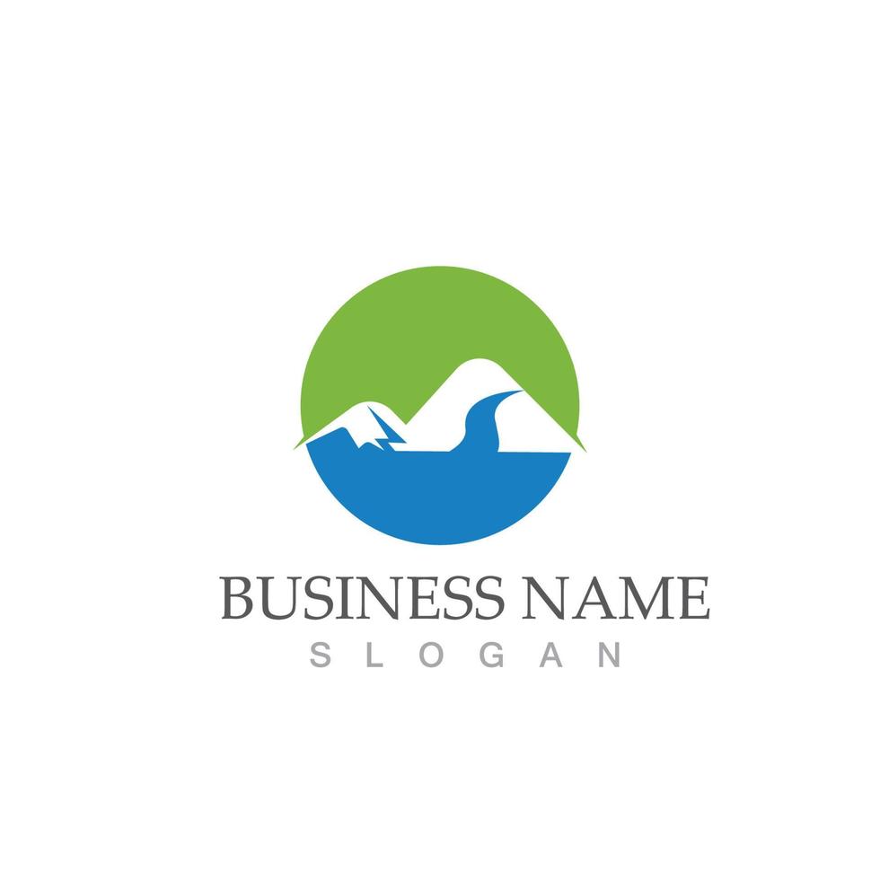 Mountain logo icon design vector