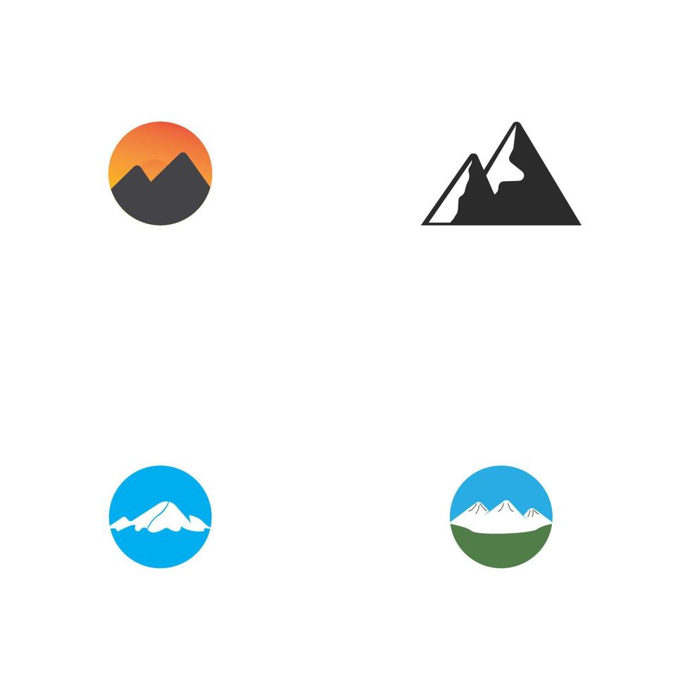Mountain logo icon design vector