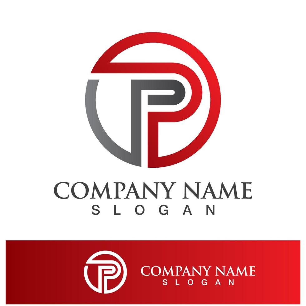 Letter P icon logo design illustration vector