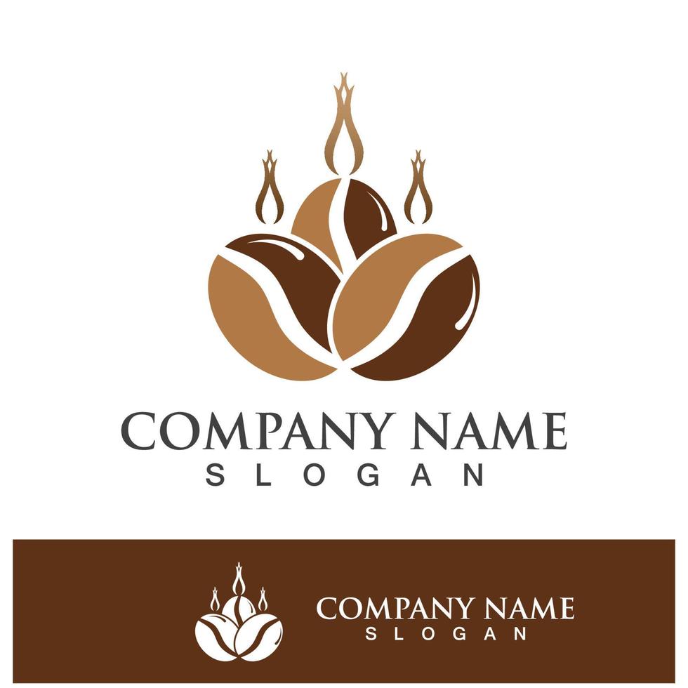 coffee bean icon vector