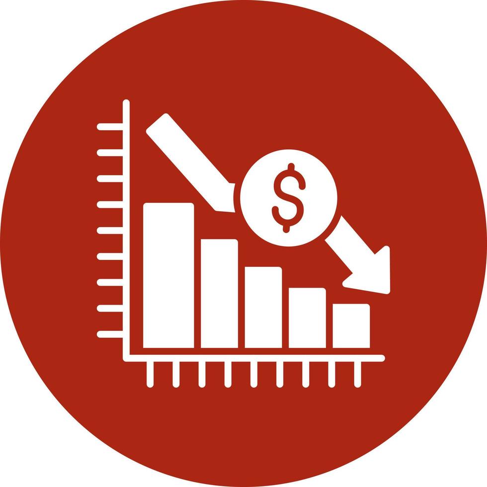 Bar Graph Creative Icon Design vector