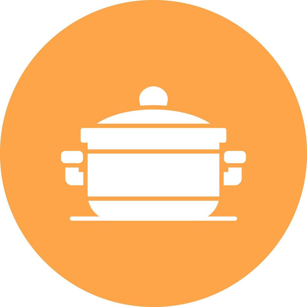 Cooking Pot Creative Icon Design vector