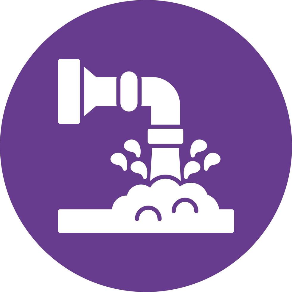 Waste Water Creative Icon Design vector