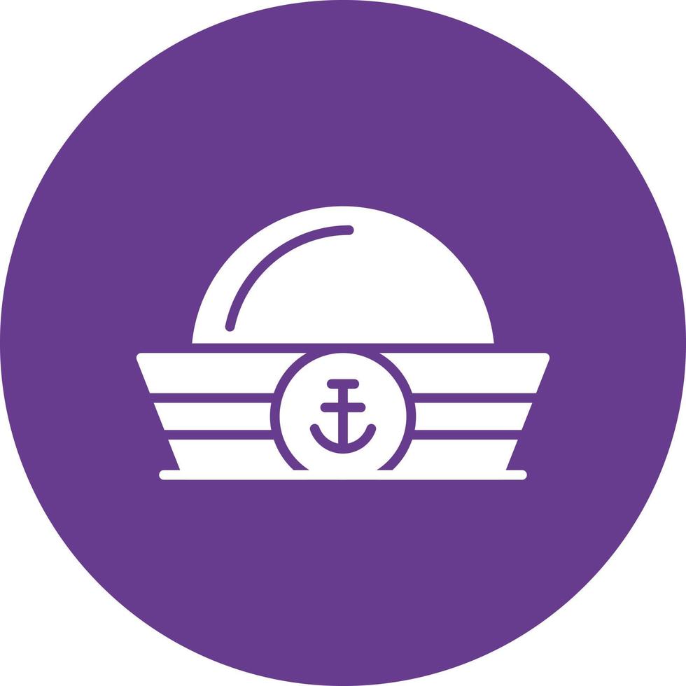 Sailor Hat Creative Icon Design vector