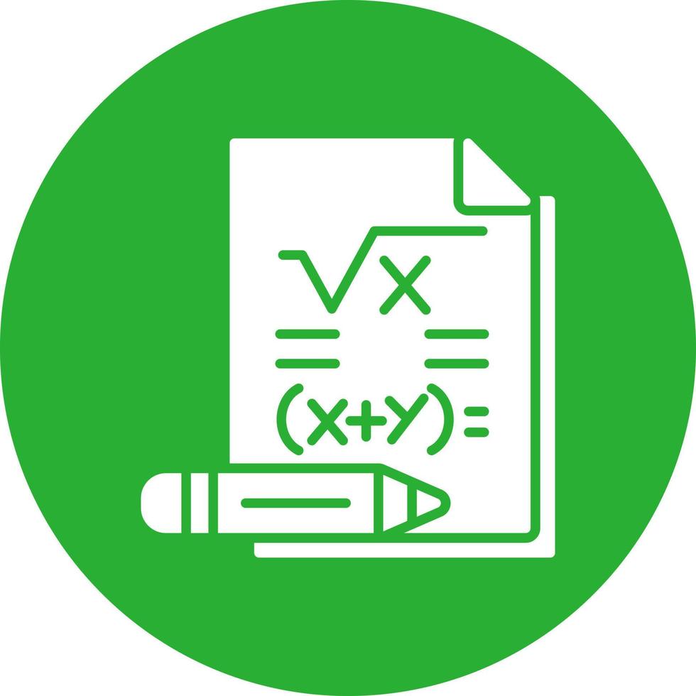 diseño de icono creativo de matemáticas vector