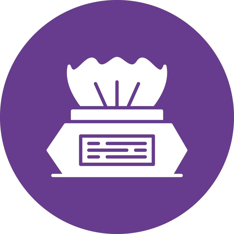 Makeup Remover Wipes Creative Icon Design vector
