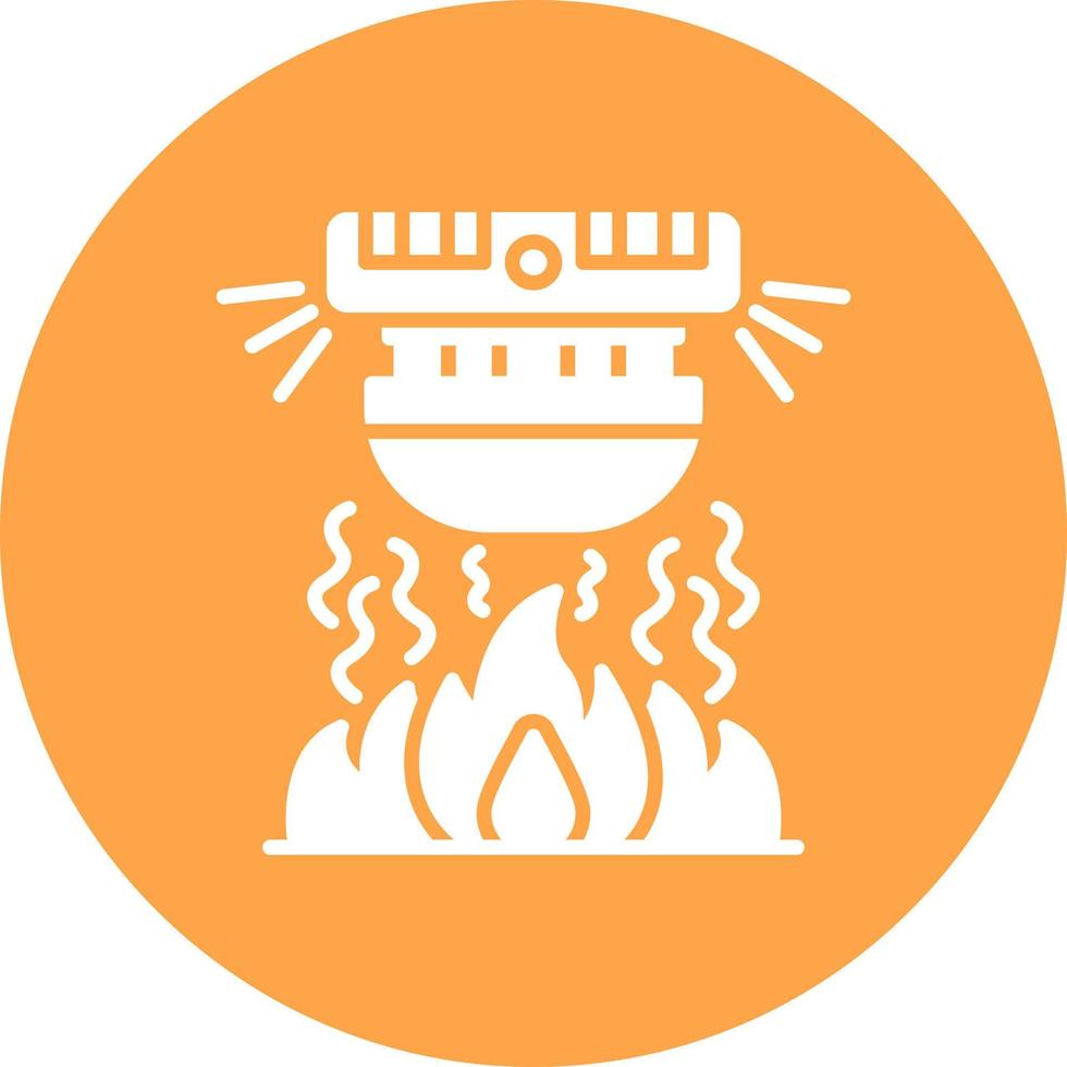 Fire Alarm Creative Icon Design vector