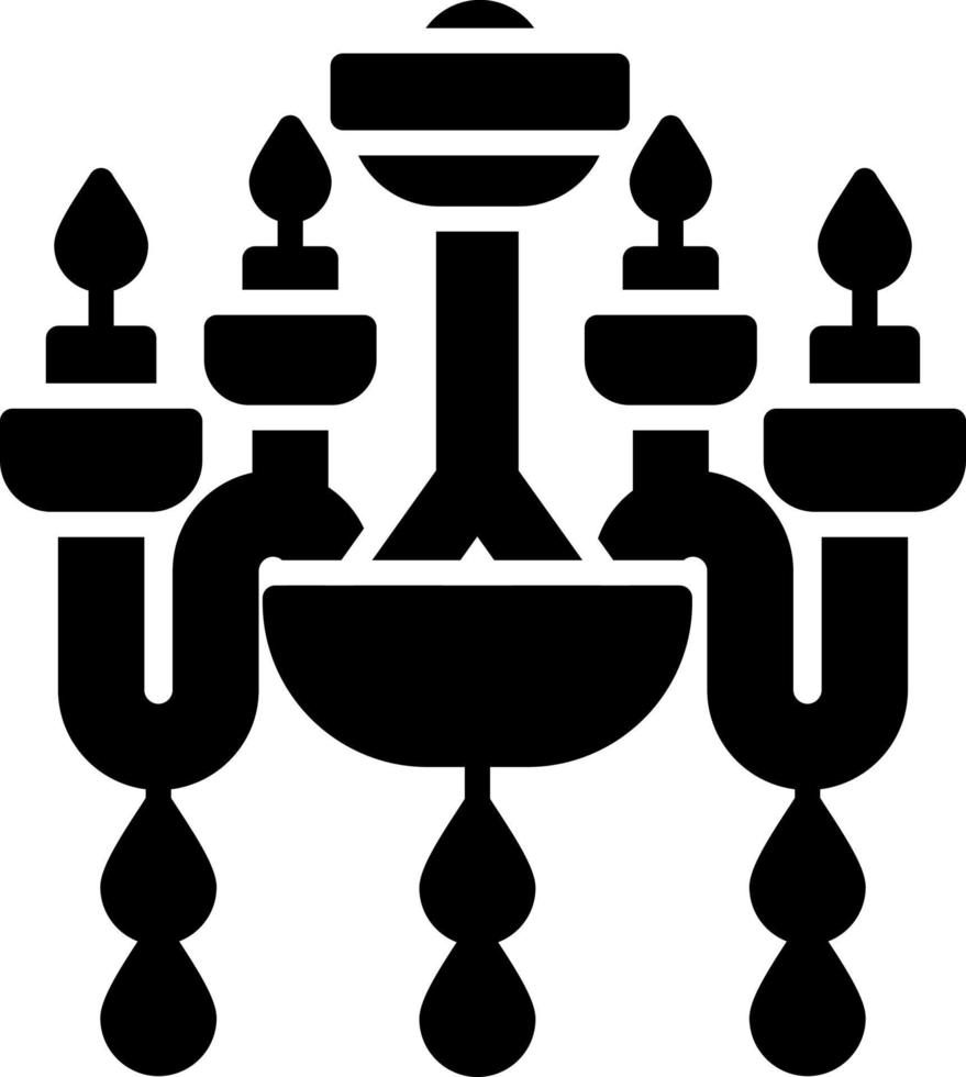 Chandelier Creative Icon Design vector