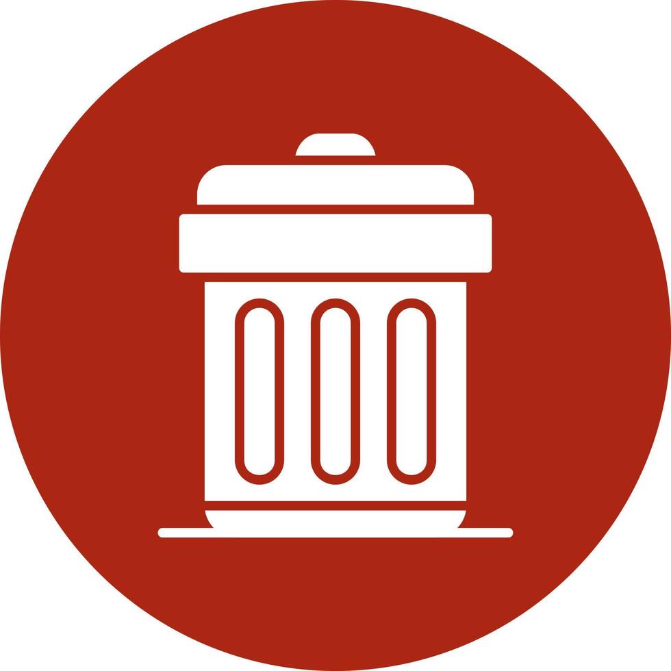 Trash Bin Creative Icon Design vector