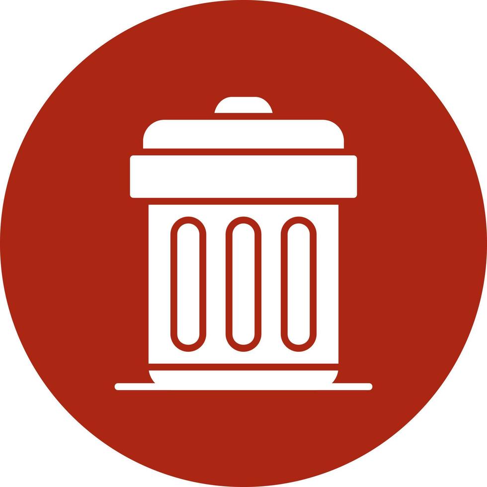 Trash Bin Creative Icon Design vector