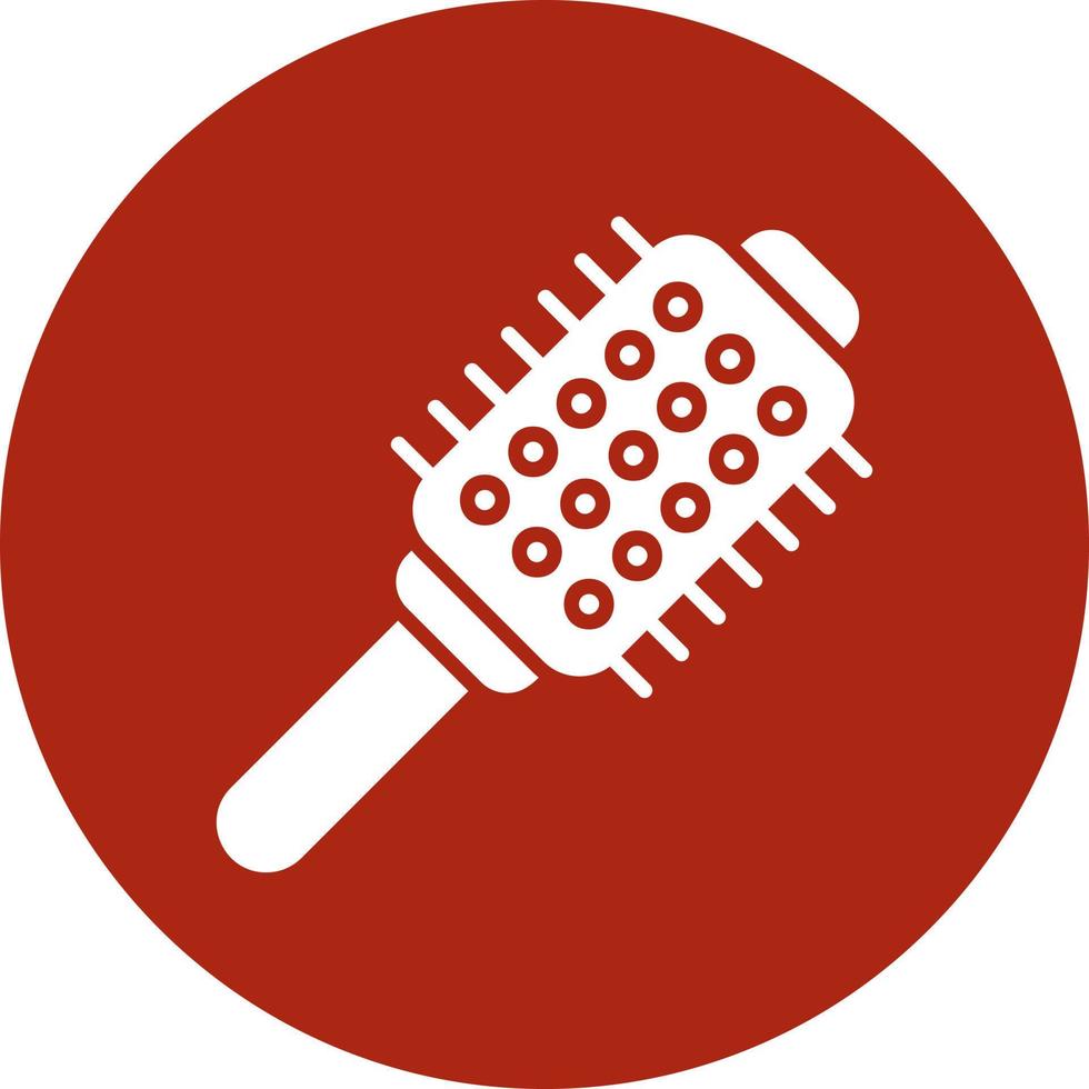 Hair Brush Creative Icon Design vector