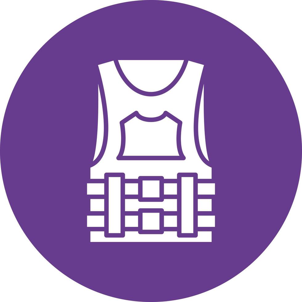 Bulletproof Vest Creative Icon Design vector