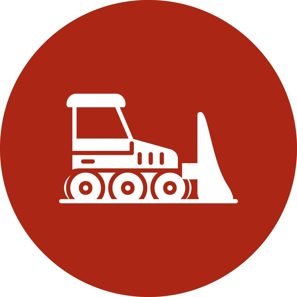 Bulldozer Creative Icon Design vector