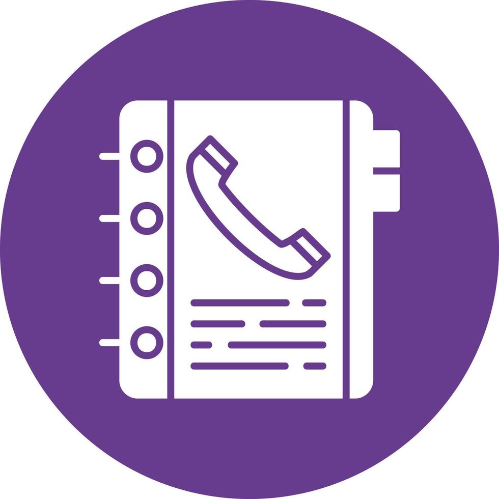 Phone Book Creative Icon Design vector