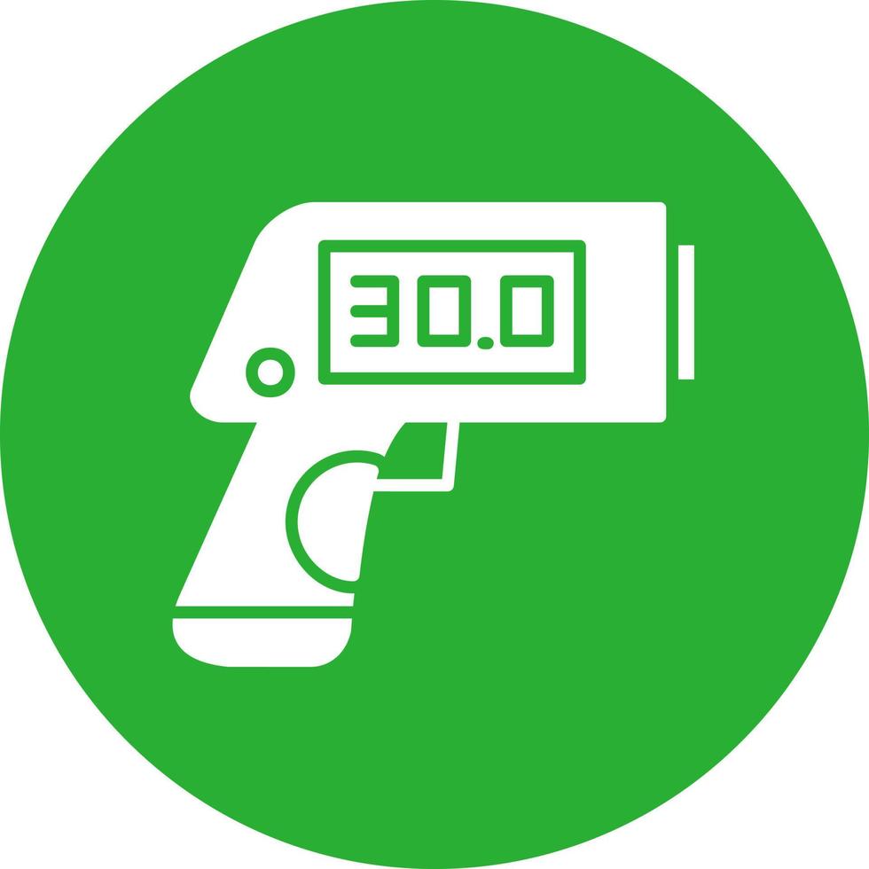 Thermometer Gun Creative Icon Design vector