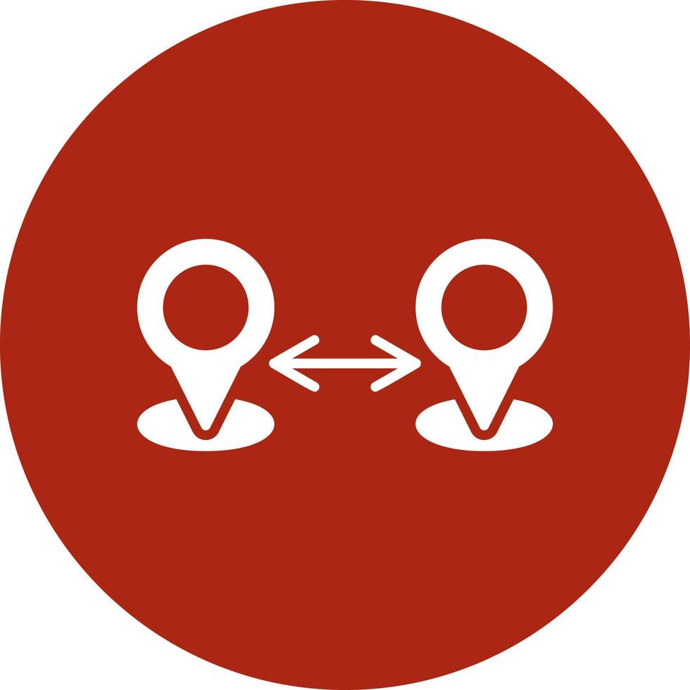 Distance Creative Icon Design vector