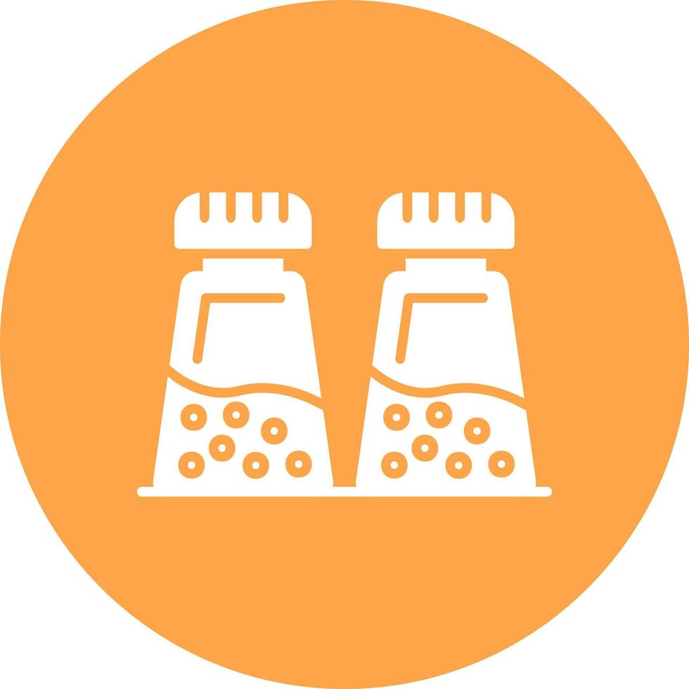 Salt And Pepper Creative Icon Design vector