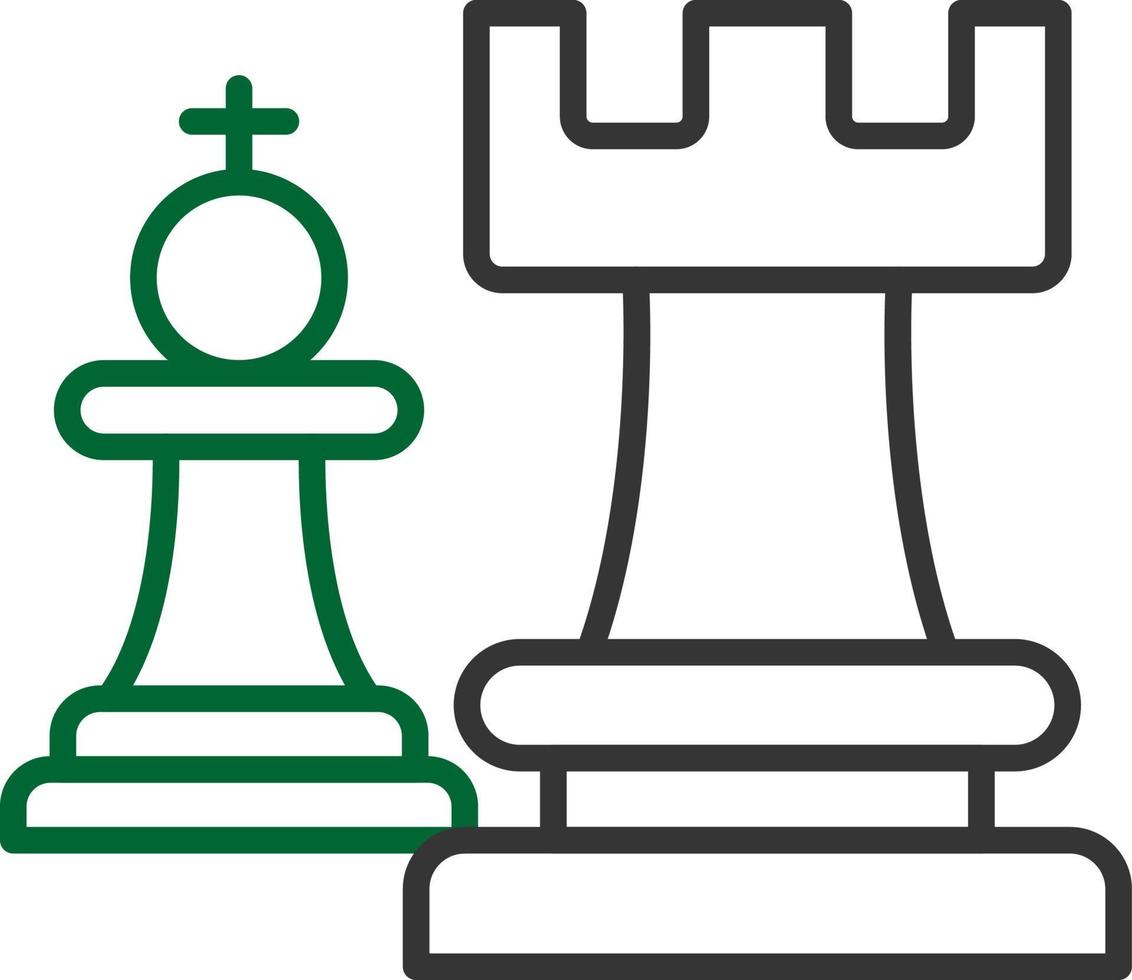 Chess Piece Creative Icon Design vector