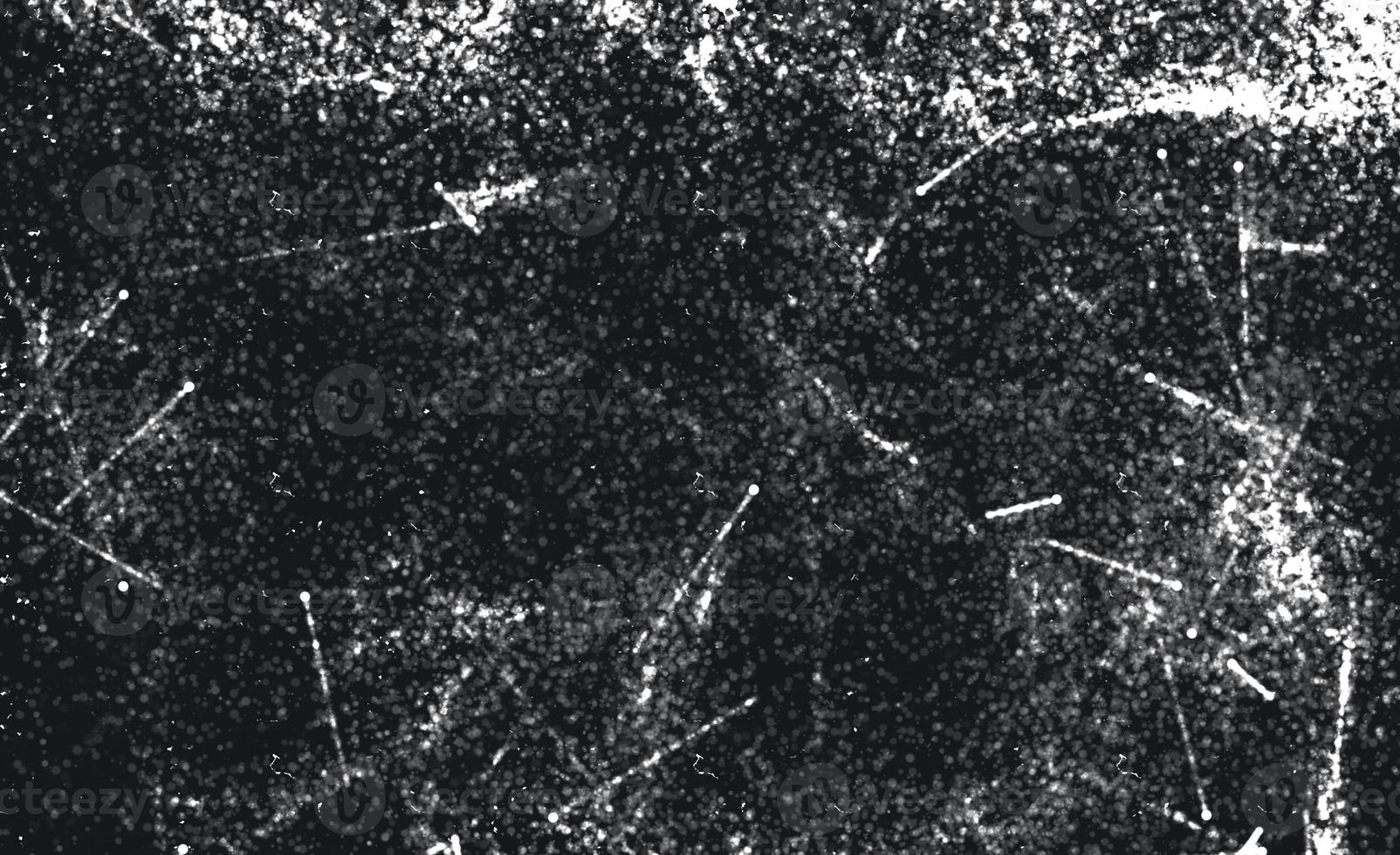 Grunge Black And White Urban. Dark Messy Dust Overlay Distress Background. Easy To Create Abstract Dotted, Scratched, Vintage Effect With Noise And Grain photo