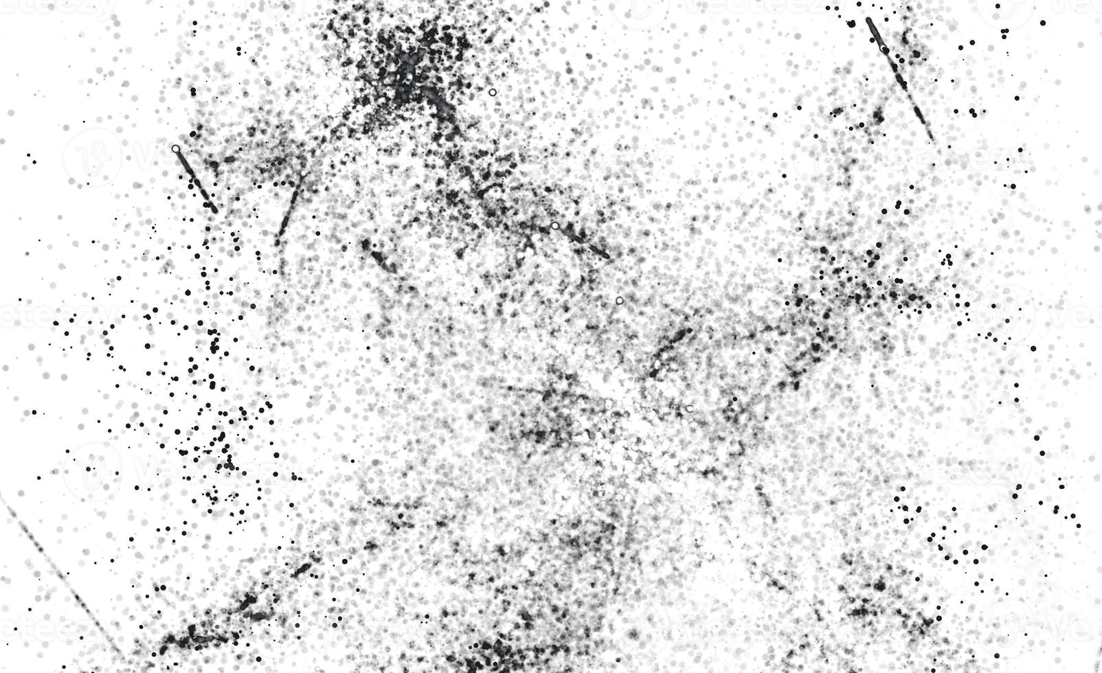 Grunge Black And White Urban. Dark Messy Dust Overlay Distress Background. Easy To Create Abstract Dotted, Scratched, Vintage Effect With Noise And Grain photo