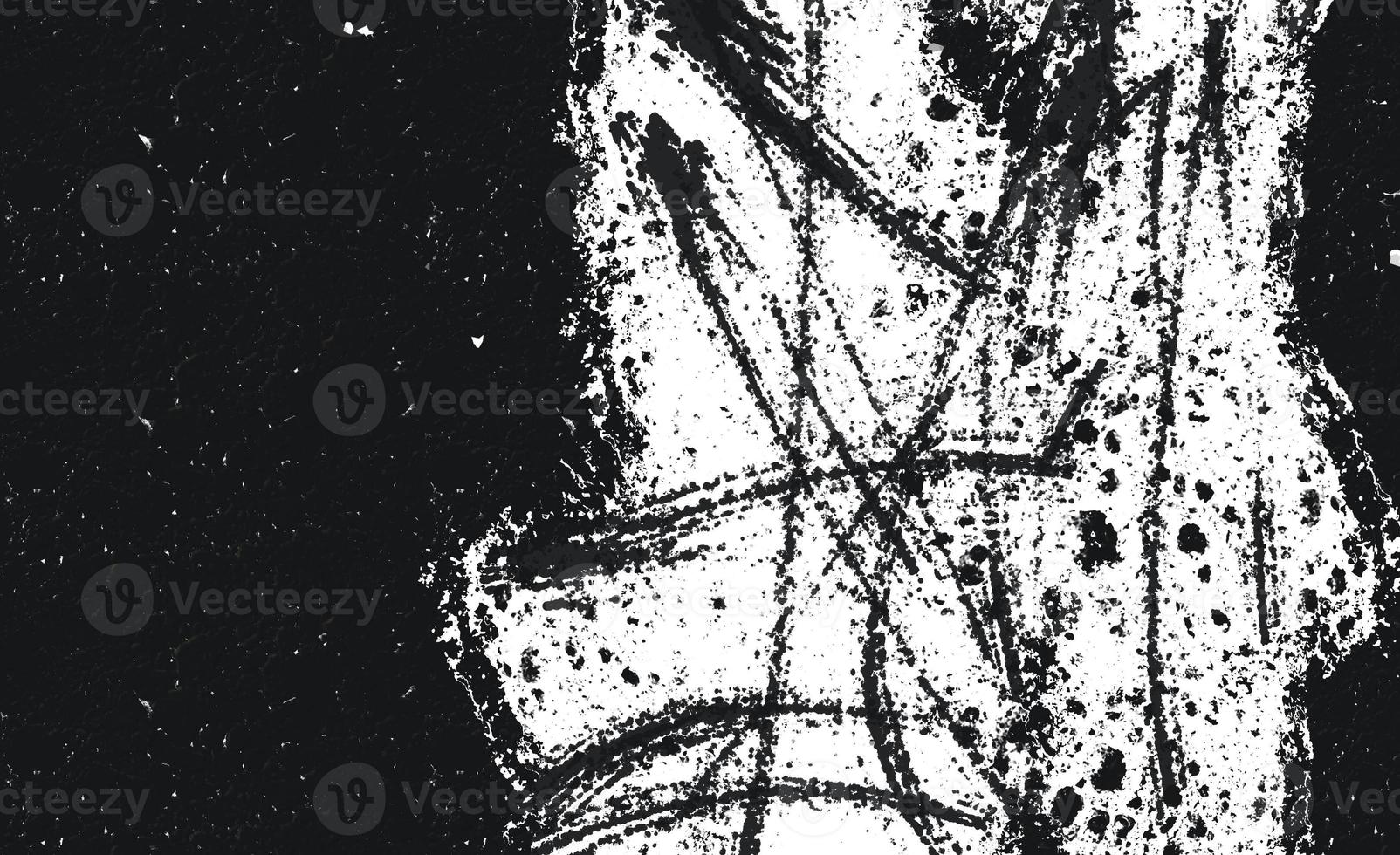 Grunge Black And White Urban. Dark Messy Dust Overlay Distress Background. Easy To Create Abstract Dotted, Scratched, Vintage Effect With Noise And Grain photo