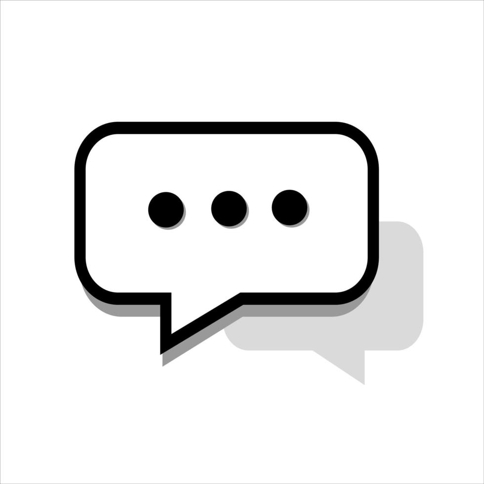 Message icon vector. Simple flat symbol. vector design illustration.