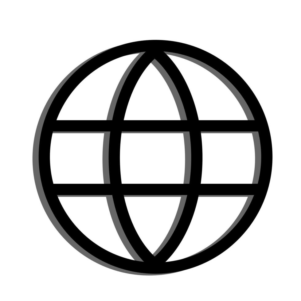 vector de icono de Internet. símbolo plano simple. ilustración de diseño vectorial.