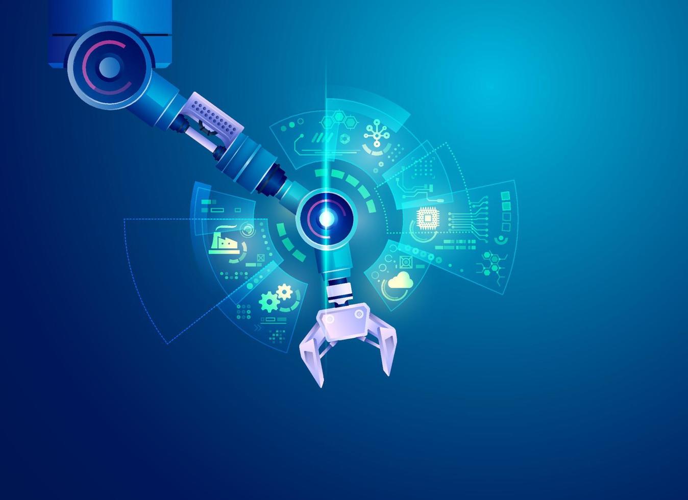 automation tech interface vector