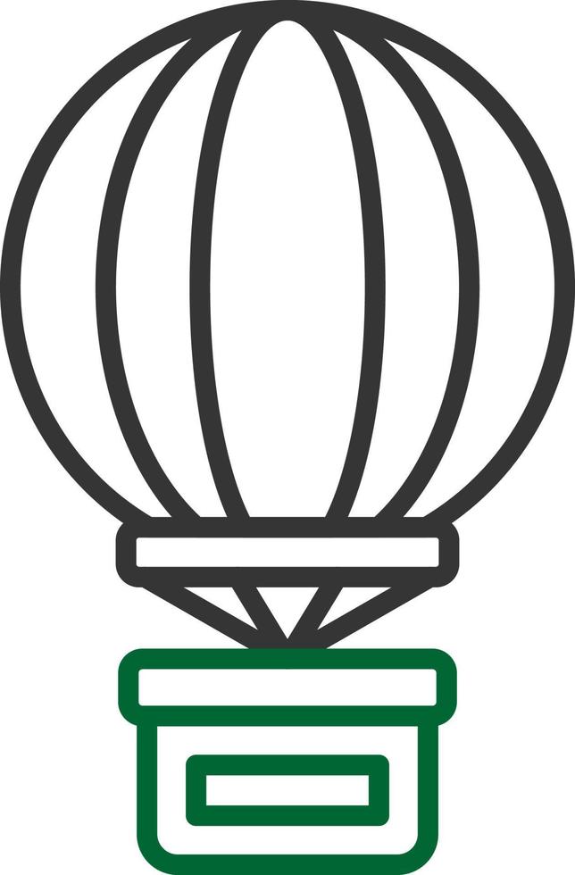 Hot Air Balloon Creative Icon Design vector