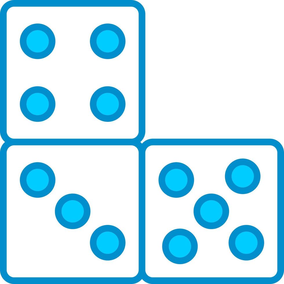 Domino Piece Creative Icon Design vector