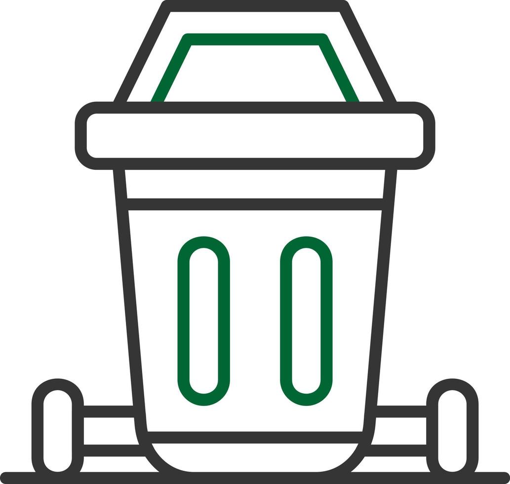 Dustbin Creative Icon Design vector