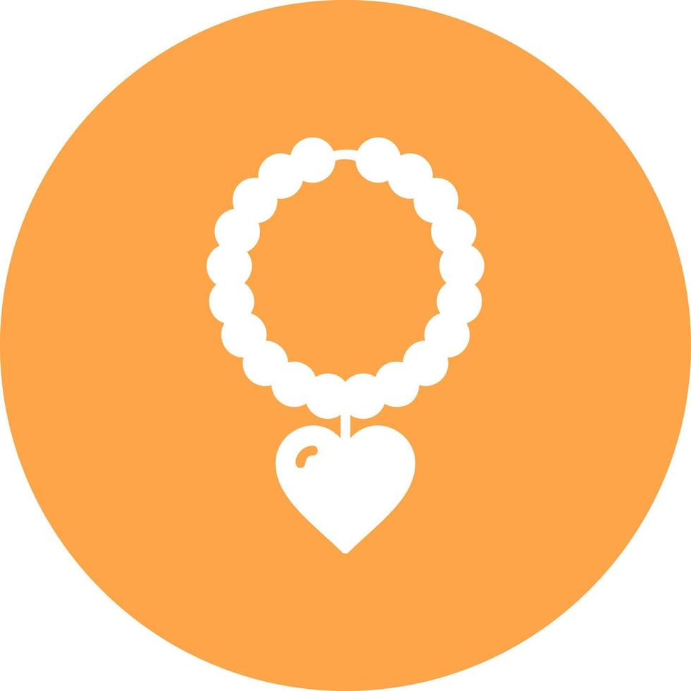 Pearl Necklace Creative Icon Design vector