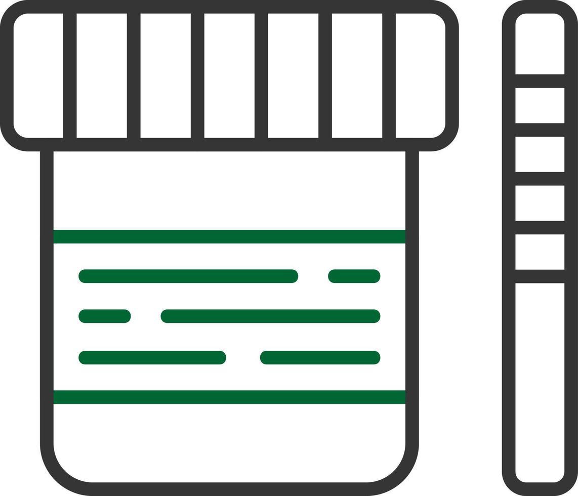 Urine Test Creative Icon Design vector