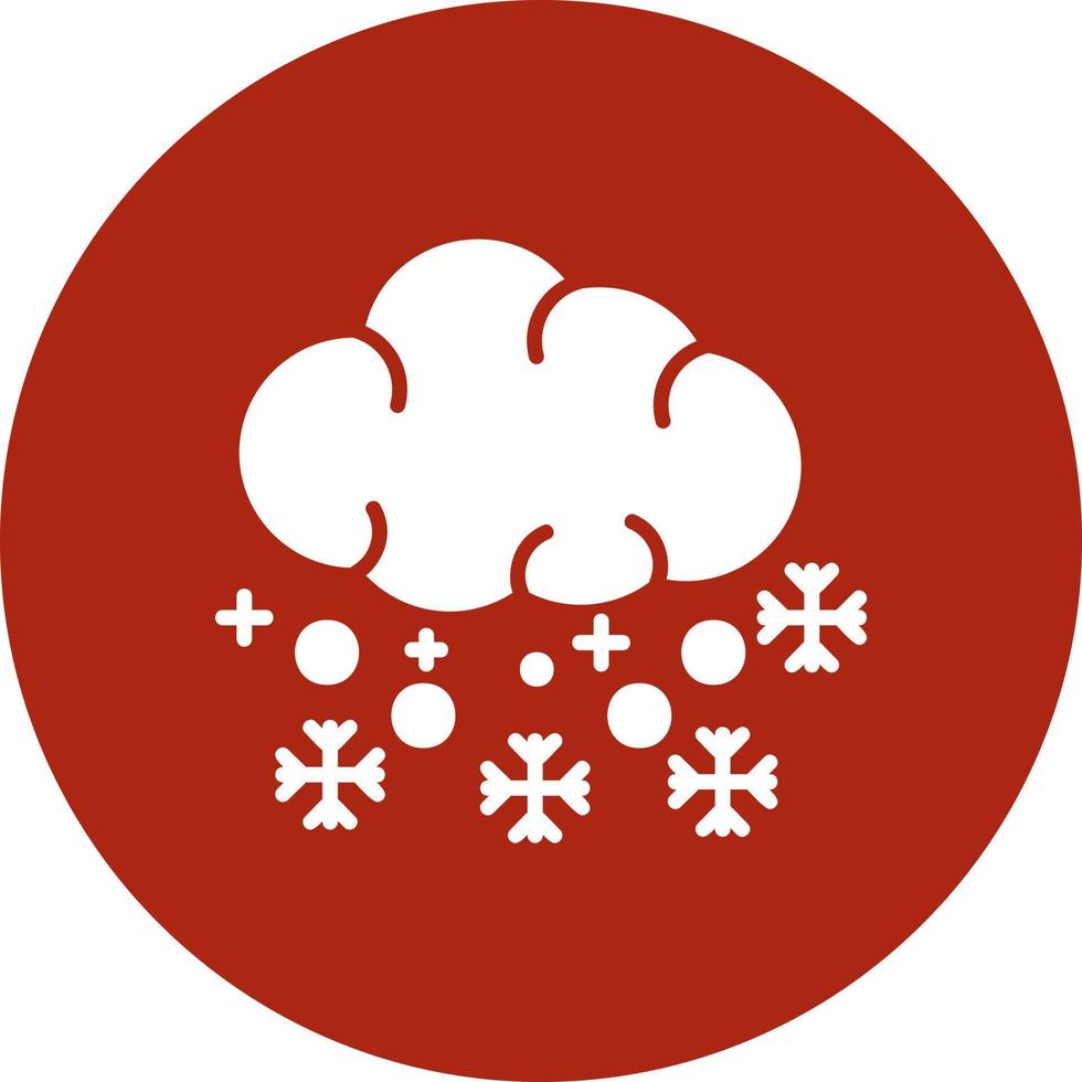 diseño de icono creativo de nieve vector