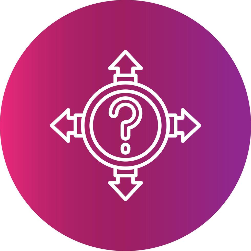 Uncertainty Creative Icon Design vector