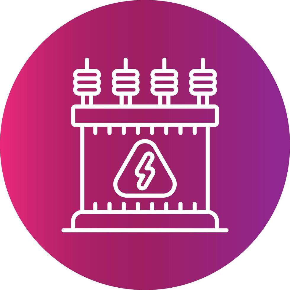 Power Transformer Creative Icon Design vector